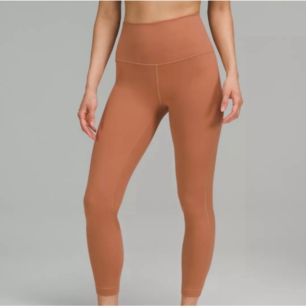 Lululemon align high rise pant, Dusty Clay. Like new DOUBLE LINED